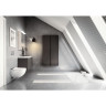 Комплект инсталляция GEBERIT DUOFIX SIGMA 500,301.KJ.A с подвесным унитазом ACANTO с сиденьем микролифт и клавишей