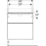 Тумба для комплекта GEBERIT SMYLE SQUARE 500,352.JR.1 60 см пекан